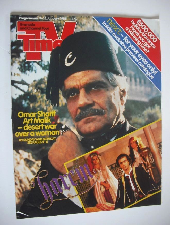 TV Times magazine - Omar Sharif cover (9-15 January 1988)