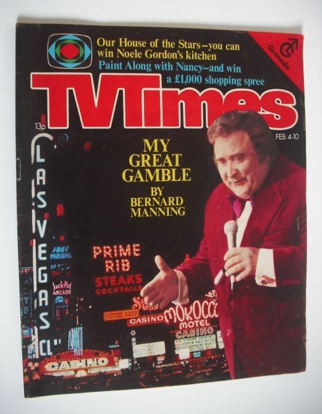 TV Times magazine - Bernard Manning cover (4-10 February 1978)