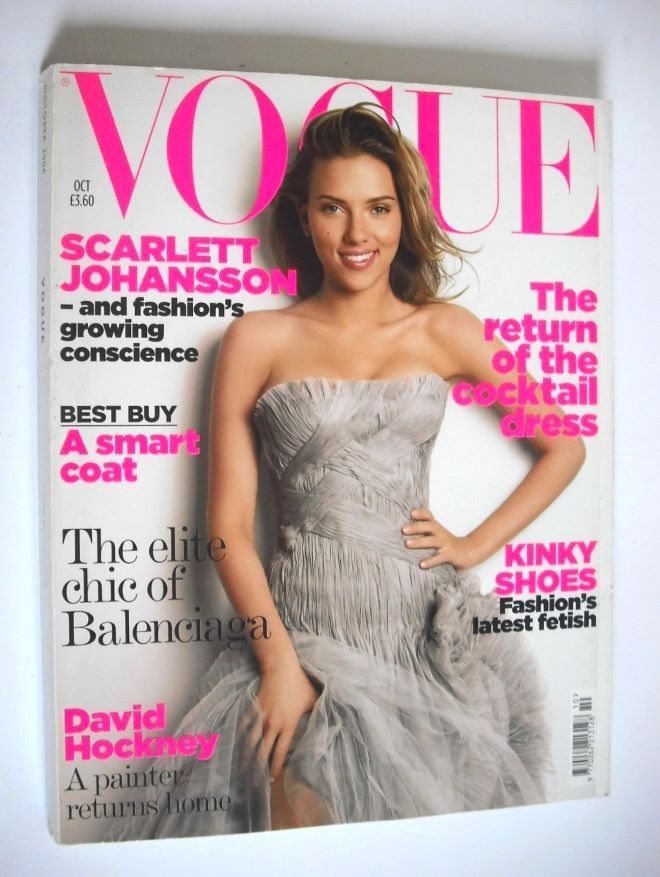 British Vogue magazine - October 2006 - Scarlett Johansson cover