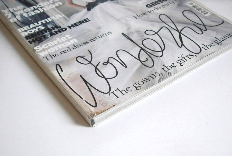 British Vogue magazine - December 2009 - Lara Stone cover
