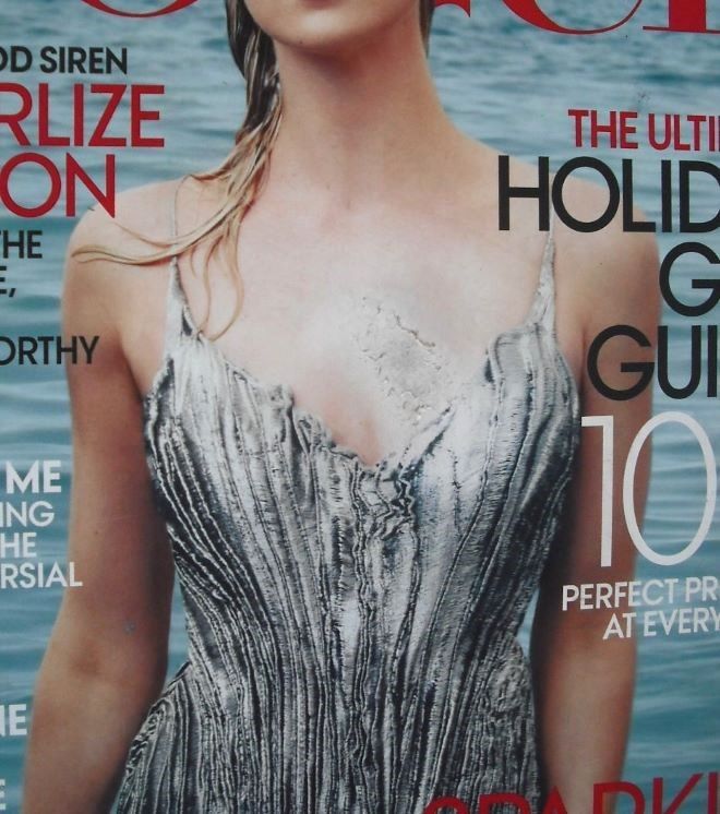 US Vogue magazine - December 2011 - Charlize Theron cover