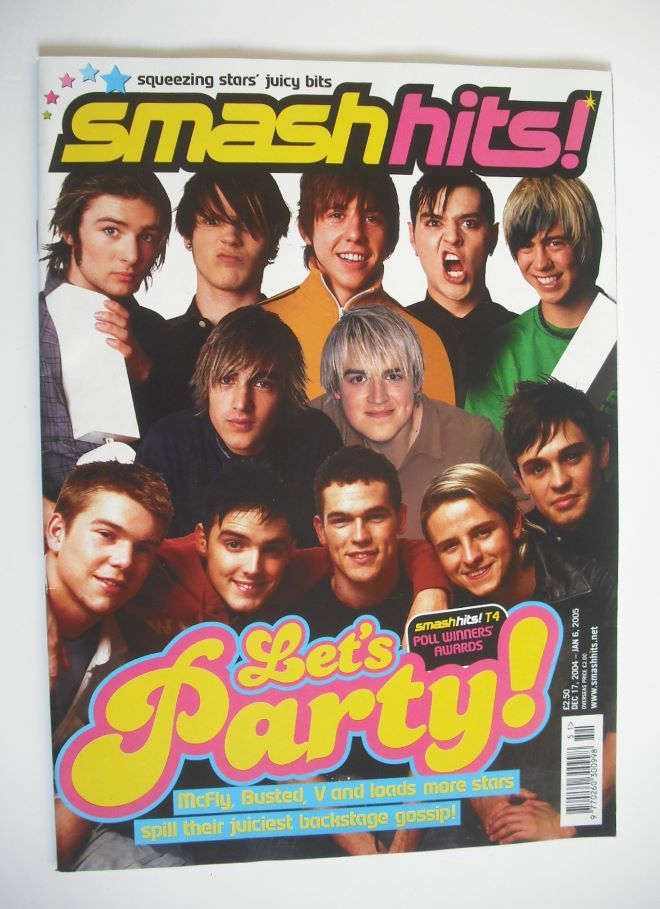 <!--2004-12-17-->Smash Hits magazine - Let's Party cover (17 December 2004 