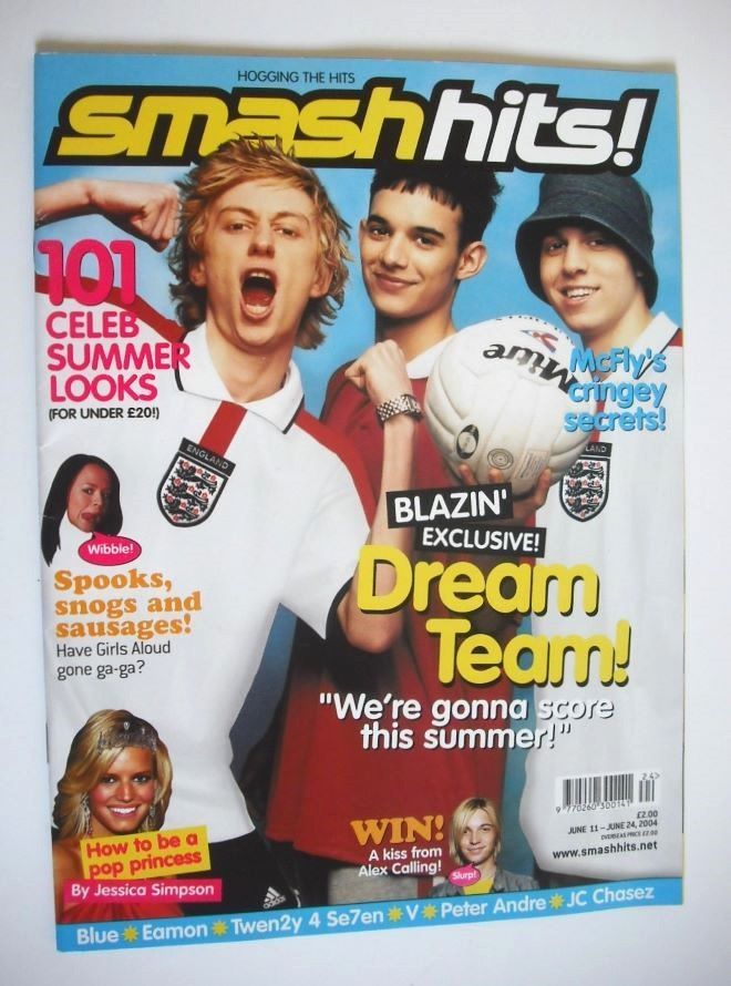 <!--2004-06-11-->Smash Hits magazine - Blazin' Squad cover (11-24 June 2004