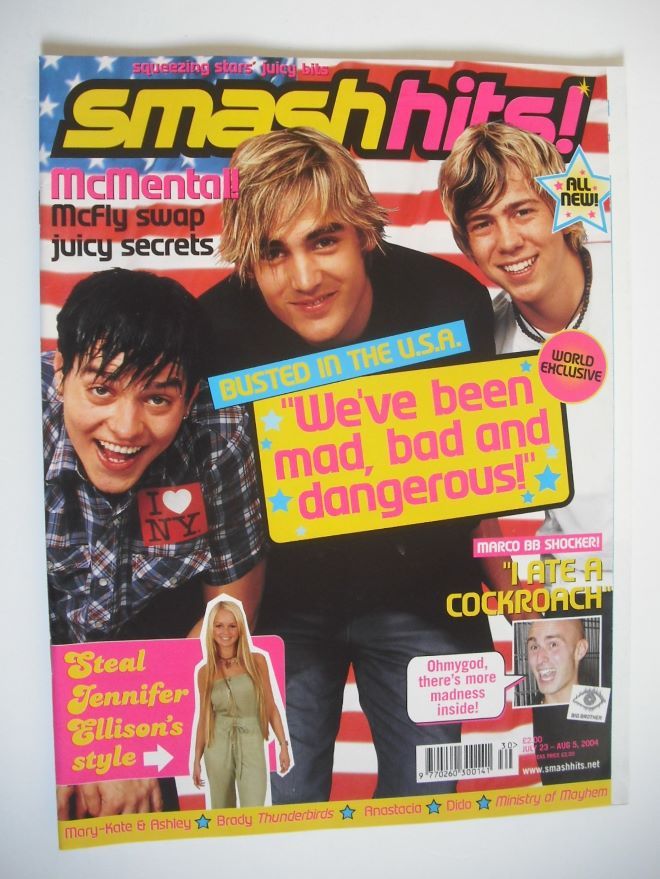 <!--2004-07-23-->Smash Hits magazine - Busted cover (23 July - 5 August 200