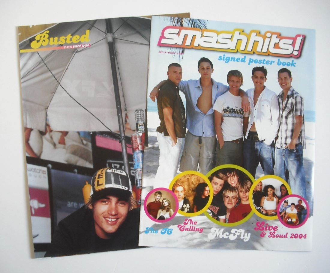 Smash Hits magazine - Busted cover (23 July - 5 August 2004)