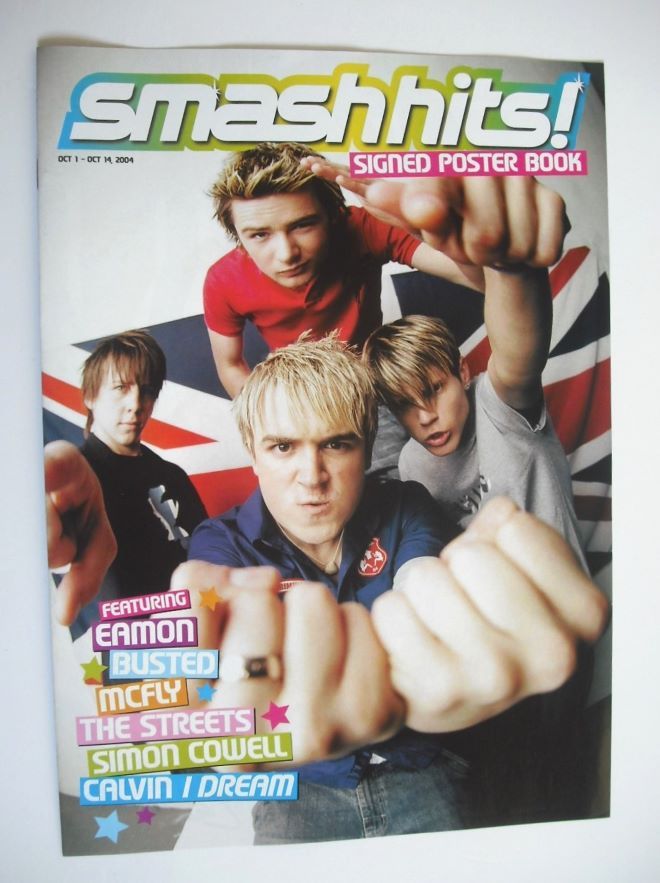 Smash Hits magazine - Celebrity Confessions cover (1-14 October 2004)