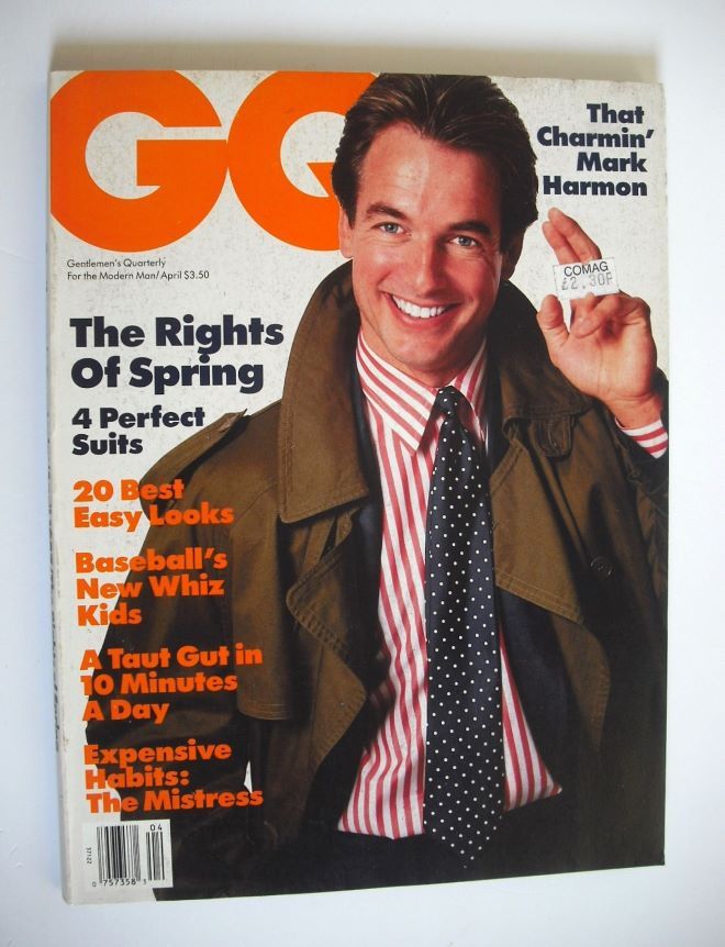 <!--1987-04-->US GQ magazine - April 1987 - Mark Harmon cover