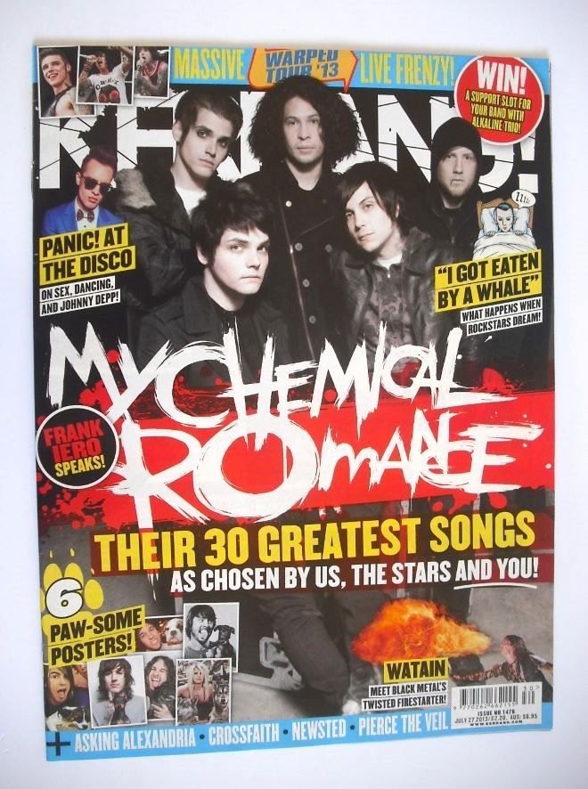 Kerrang magazine - My Chemical Romance cover (27 July 2013 - Issue 1476)