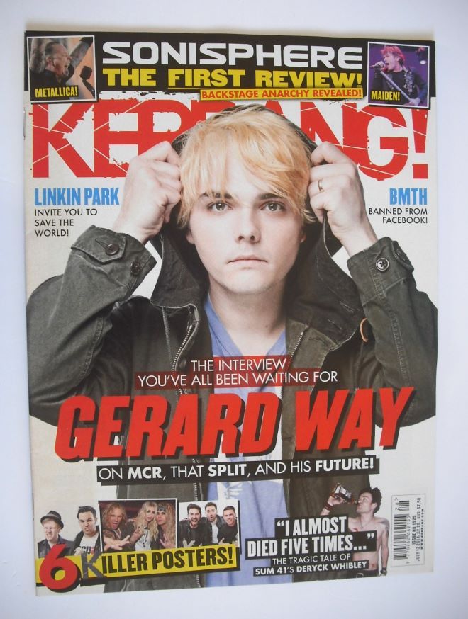 Kerrang magazine - Gerard Way cover (12 July 2014 - Issue 1525)