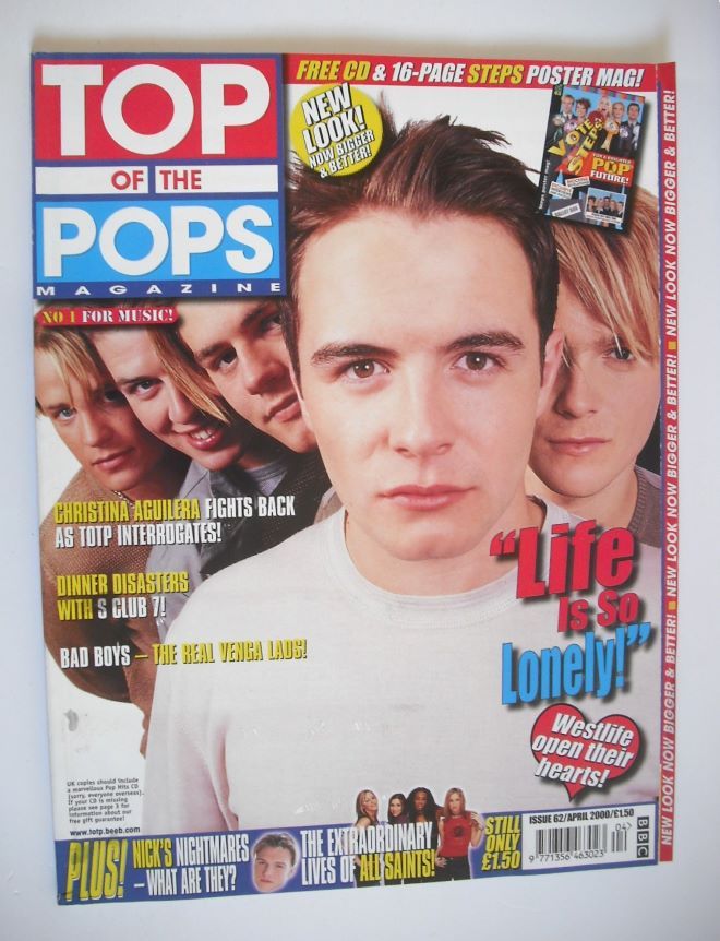 Top Of The Pops magazine - Westlife cover (April 2000)