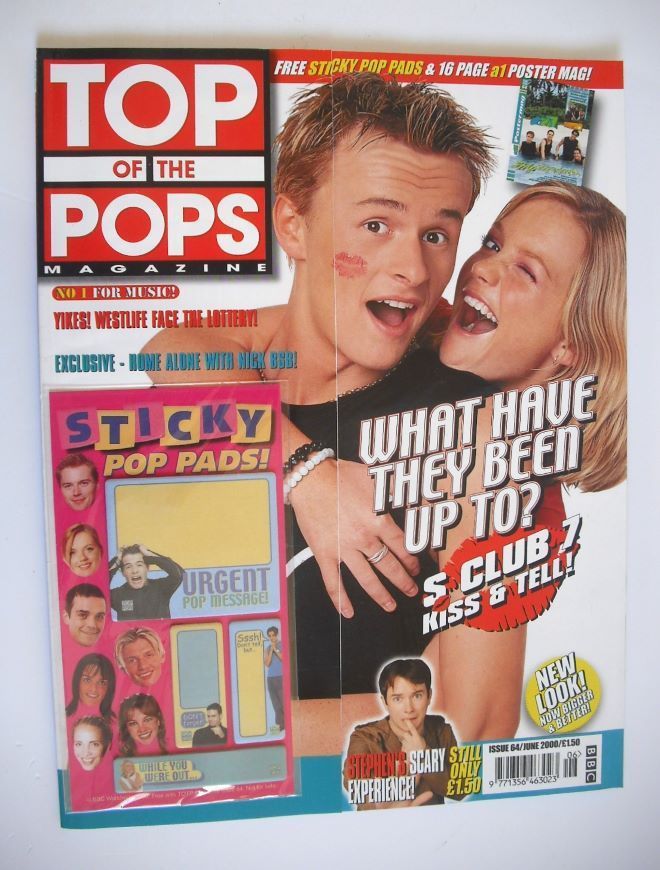 Top Of The Pops magazine - Jon Lee and Hannah Spearritt cover (June 2000)