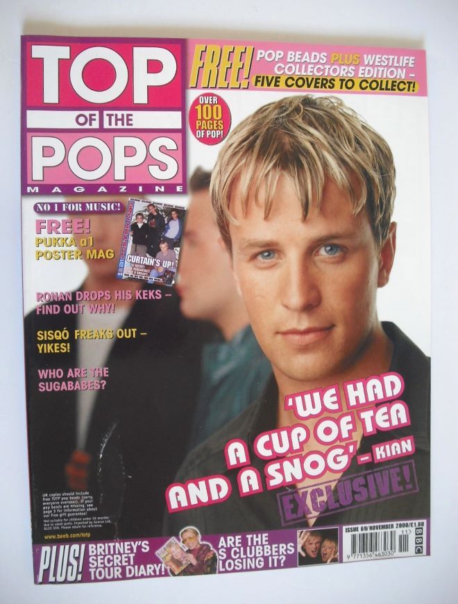 Top Of The Pops magazine - Kian Egan cover (November 2000)