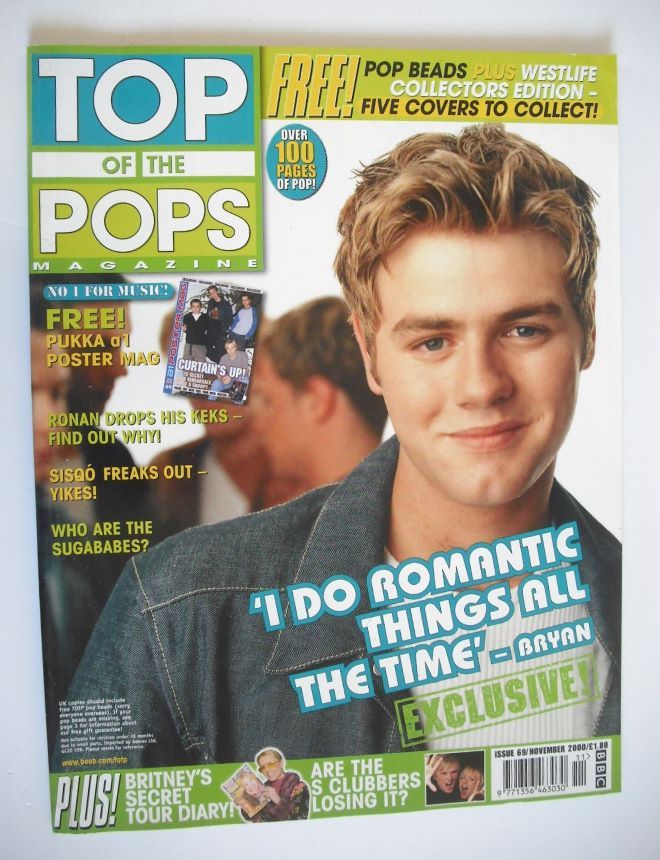 Top Of The Pops magazine - Bryan McFadden cover (November 2000)