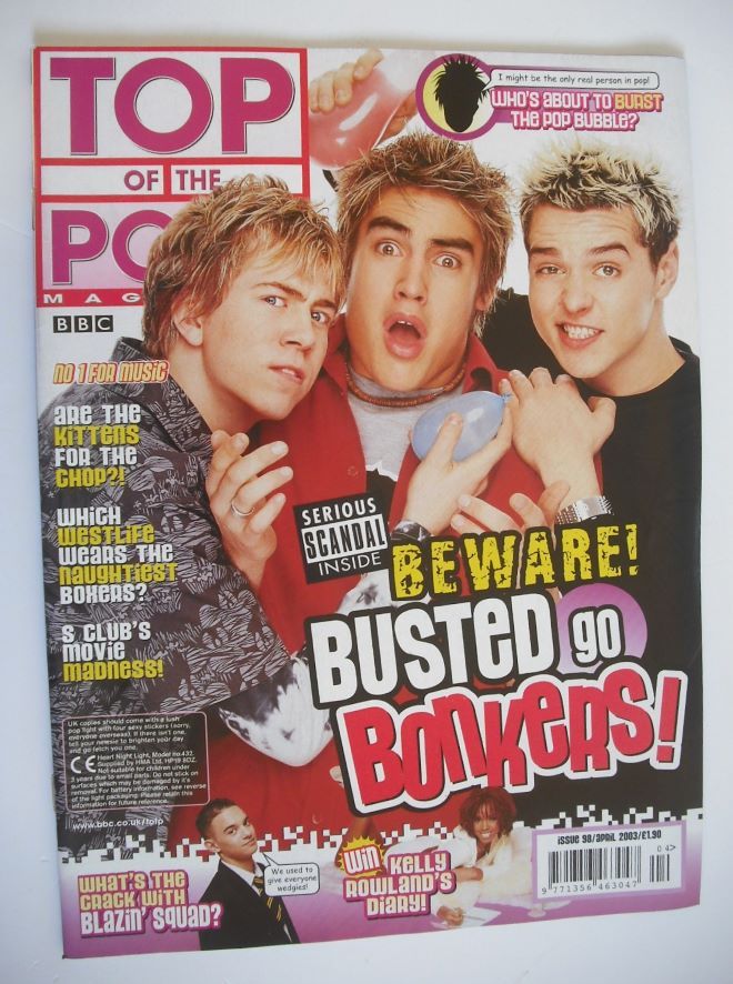 Top Of The Pops magazine - Busted cover (April 2003)
