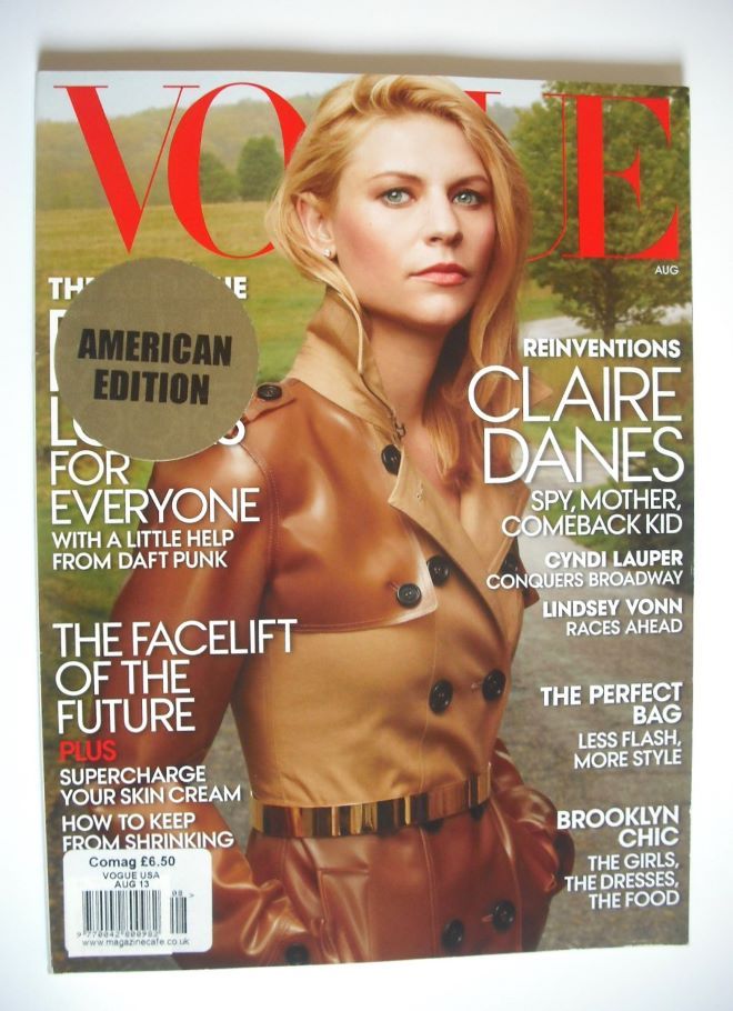 <!--2013-08-->US Vogue magazine - August 2013 - Claire Danes cover