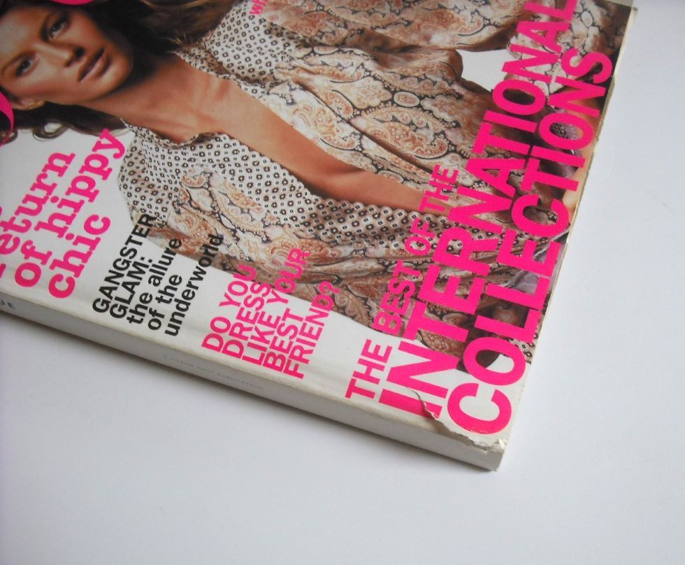 British Vogue magazine - March 2002 - Gisele Bundchen cover