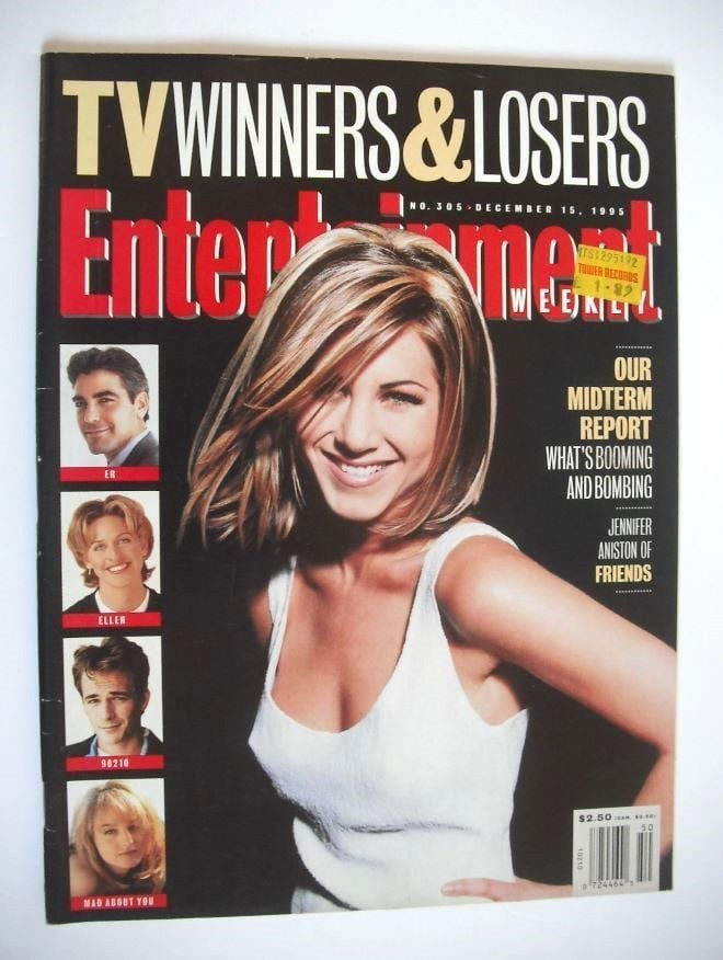 Entertainment Weekly magazine - Jennifer Aniston cover (15 December 1995)