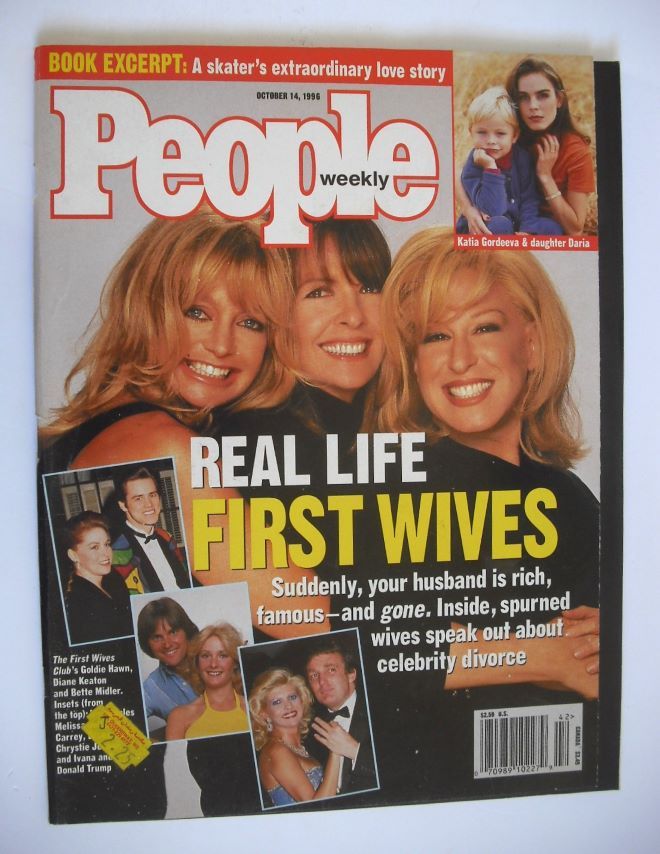 People Weekly magazine - Goldie Hawn, Diane Keaton & Bette Midler cover (14 October 1996)