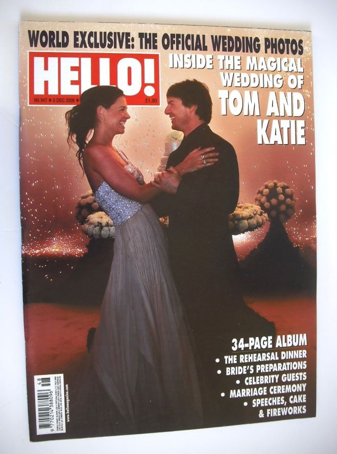 Hello! magazine - Tom Cruise and Katie Holmes wedding cover (5 December 2006 - Issue 947)