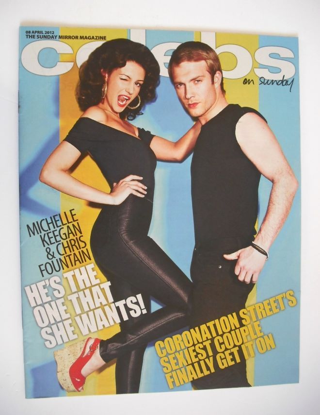 Celebs magazine - Michelle Keegan and Chris Fountain cover (8 April 2012)