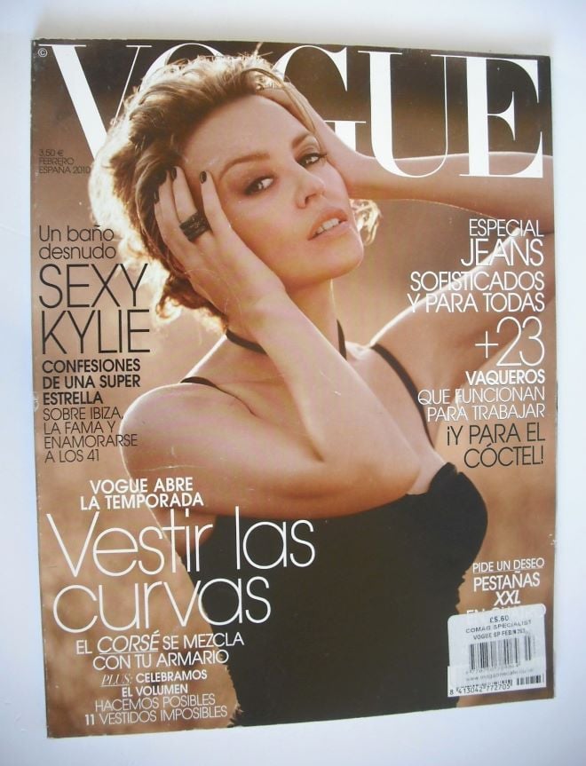 Vogue Espana magazine - February 2010 - Kylie Minogue cover