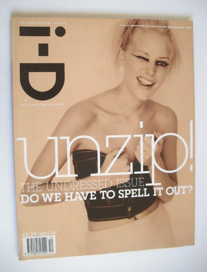 i-D magazine - Jaime Rishar cover (December 1996 - No 159)