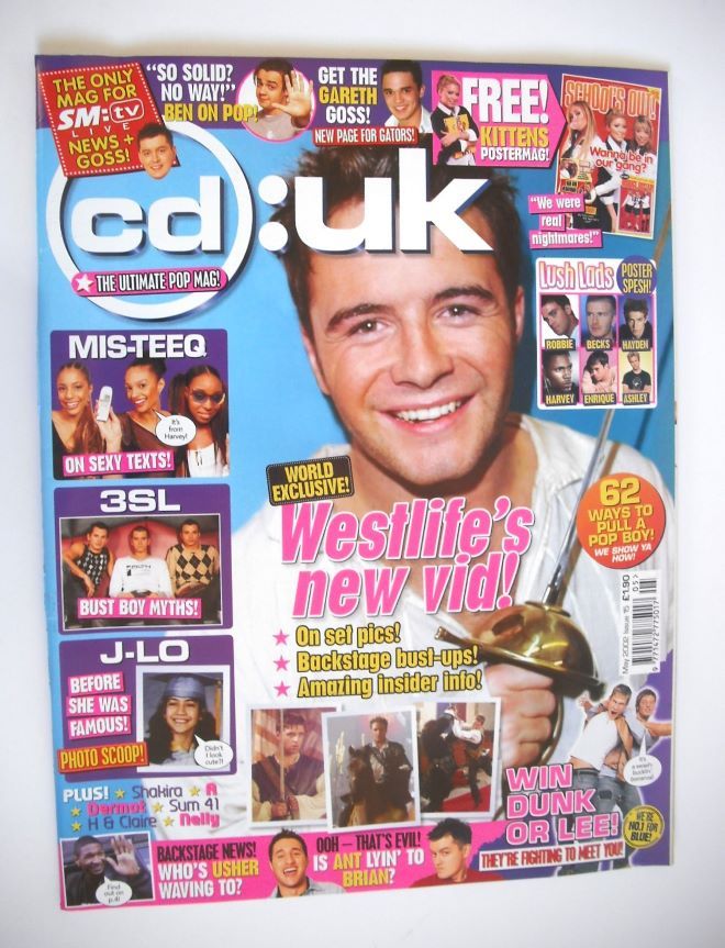 cd:uk magazine - Shane Filan cover (May 2002)