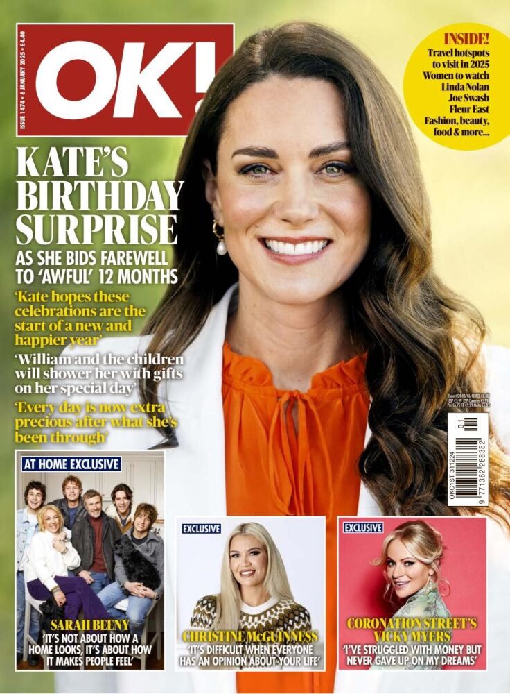 OK! magazine - Kate Middleton cover (6 January 2025 - Issue 1474)
