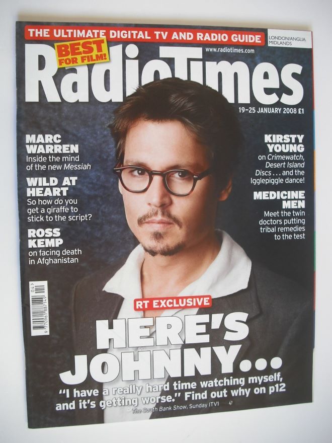 Radio Times magazine - Johnny Depp cover (19-25 January 2008)