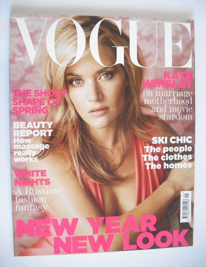 British Vogue magazine - January 2007 - Kate Winslet cover