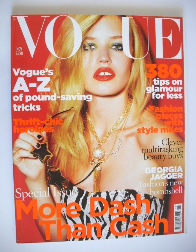 <!--2009-11-->British Vogue magazine - November 2009 - Georgia Jagger cover