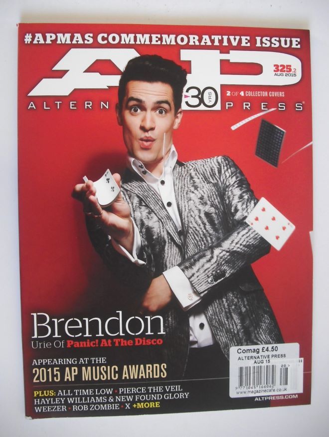 Alternative Press magazine - August 2015 - Brendon Urie cover