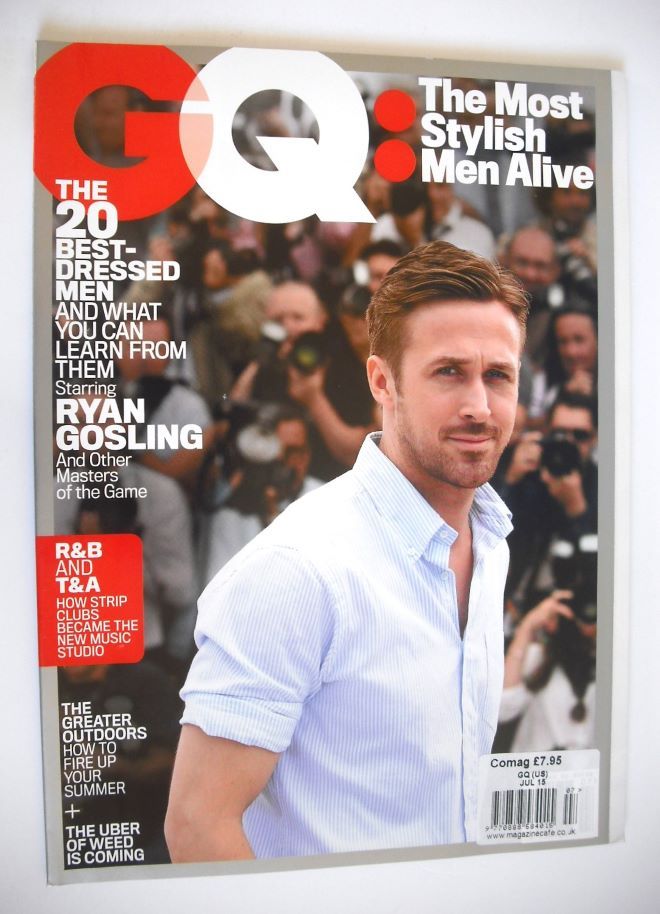 US GQ magazine - July 2015 - Ryan Gosling cover