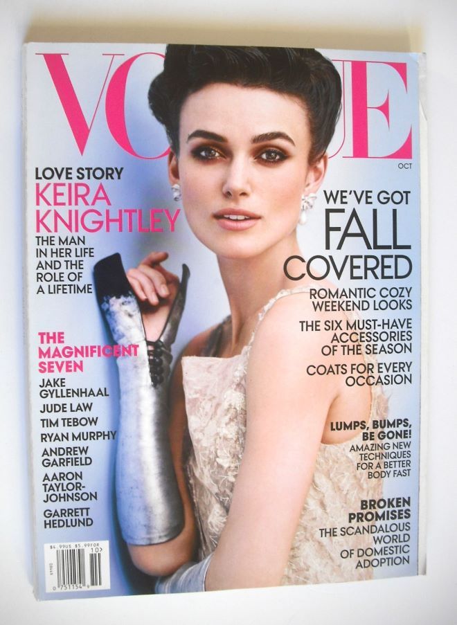 <!--2012-10-->US Vogue magazine - October 2012 - Keira Knightley cover