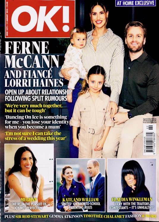 OK! magazine - Ferne McCann and family cover (13 January 2025 - Issue 1475)