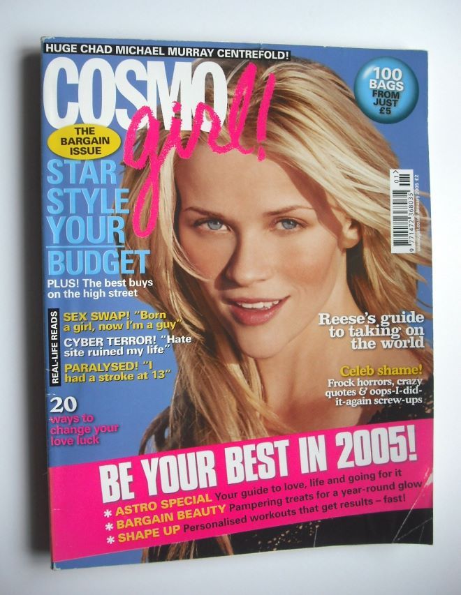 Cosmo Girl magazine - Reese Witherspoon cover (January 2005 - UK Edition)