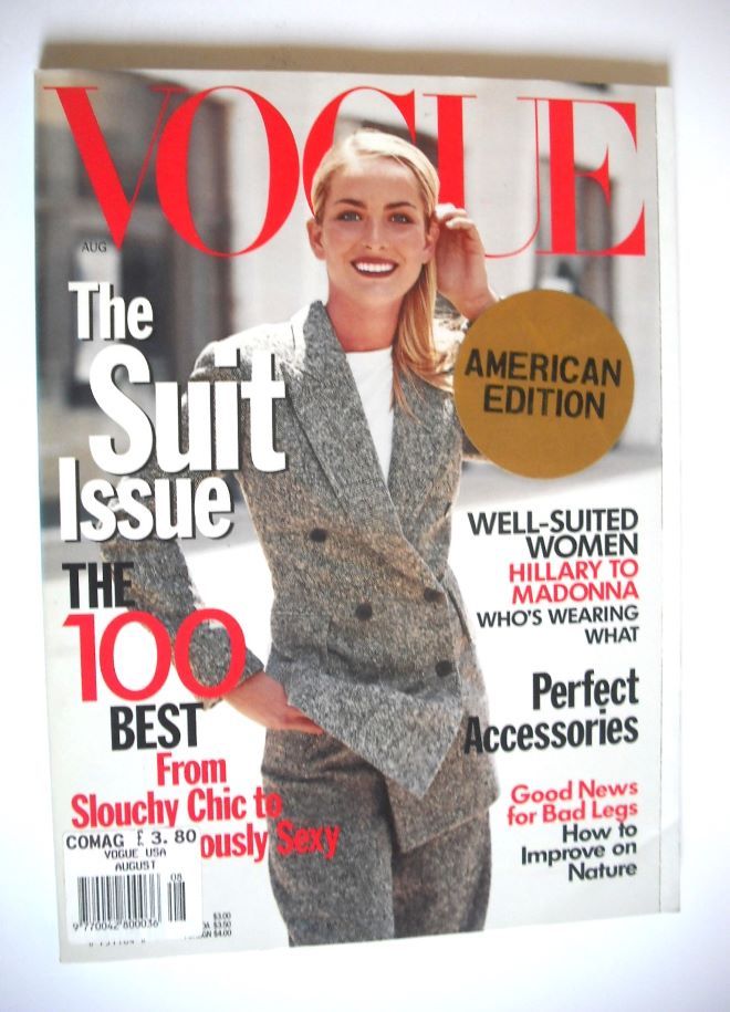 US Vogue magazine - August 1997 - Georgina Grenville cover
