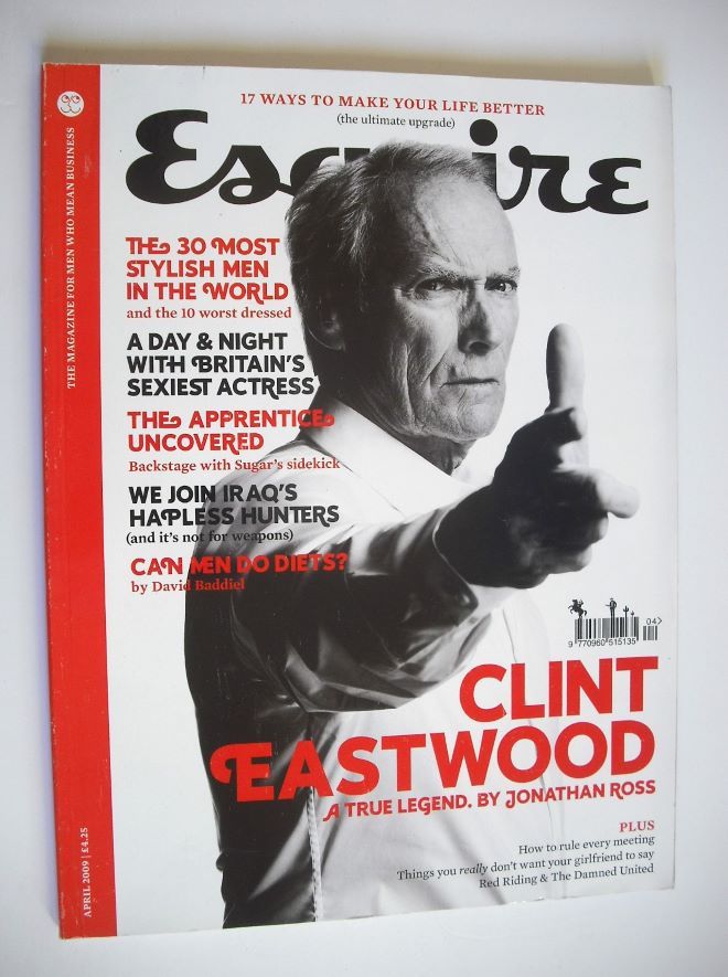 <!--2009-04-->Esquire magazine - Clint Eastwood cover (April 2009 - Subscri