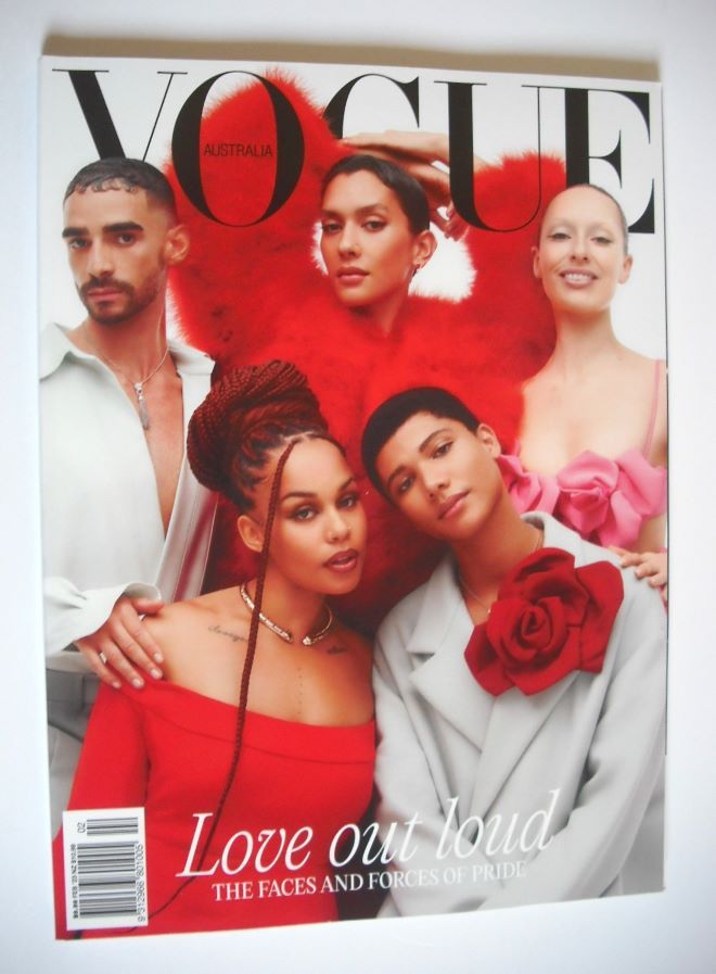 Australian Vogue magazine - February 2023 - Love Out Loud cover