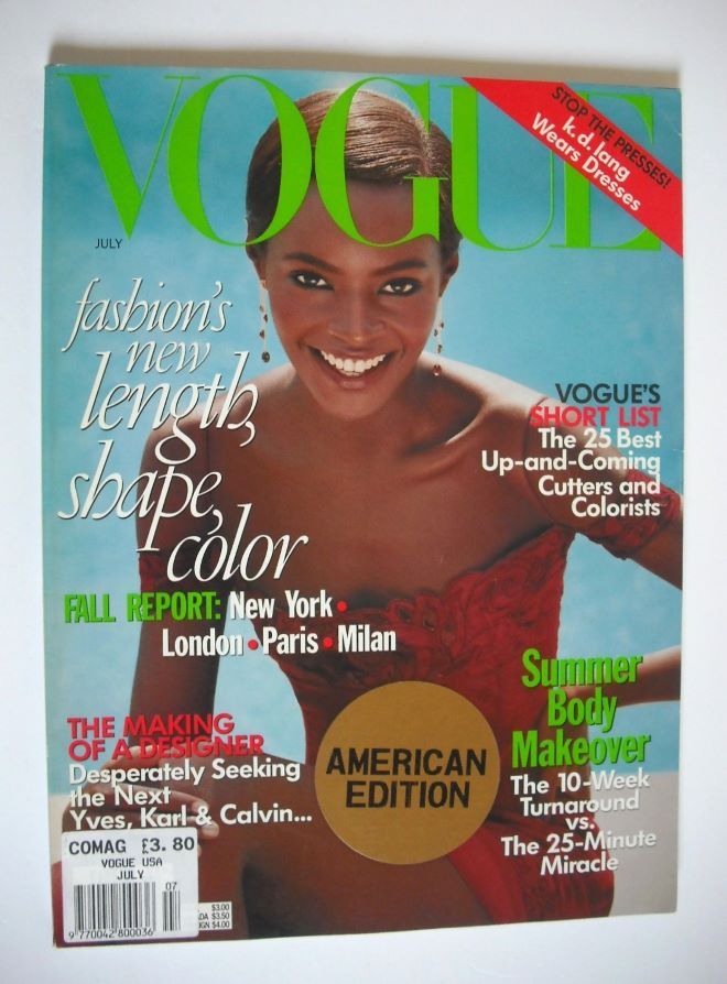 US Vogue magazine - July 1997 - Kiara Kabukuru cover