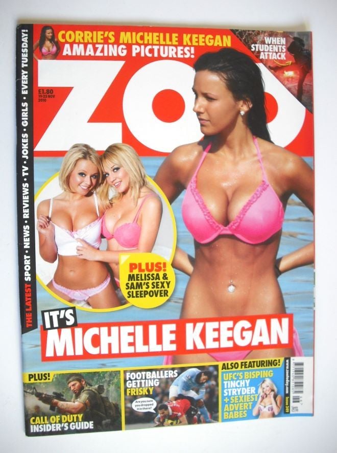 Zoo magazine - Michelle Keegan cover (19-25 November 2010)