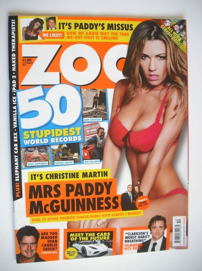 <!--2011-03-11-->Zoo magazine - Christine Martin cover (11-17 March 2011)