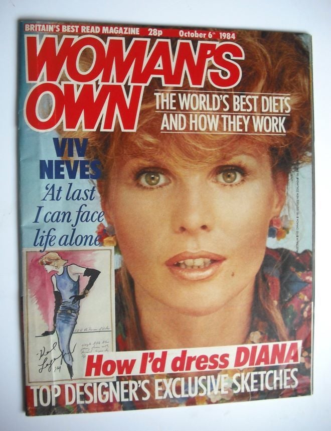 Woman's Own magazine - 6 October 1984 - Viv Neves cover