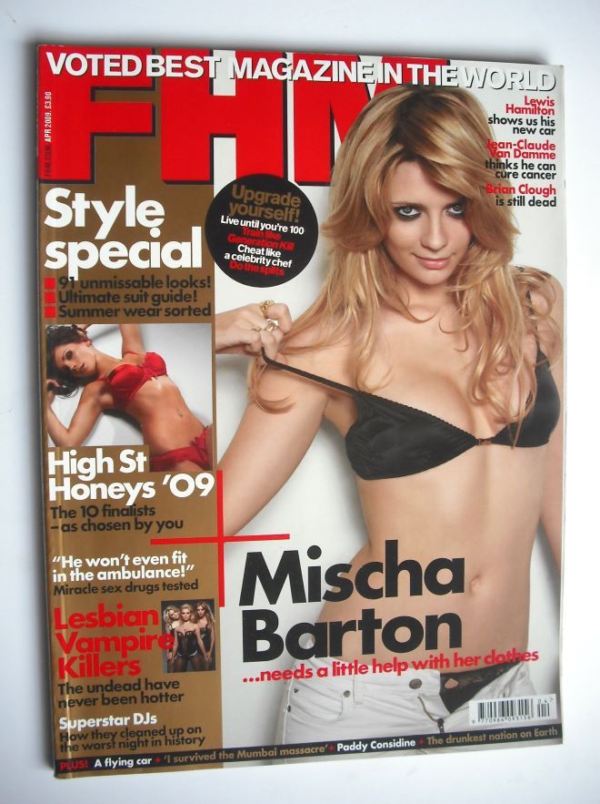 FHM magazine - Mischa Barton cover (April 2009)