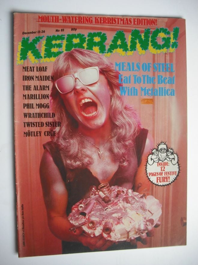 Kerrang magazine - Lars Ulrich cover (13-26 December 1984 - Issue 83)