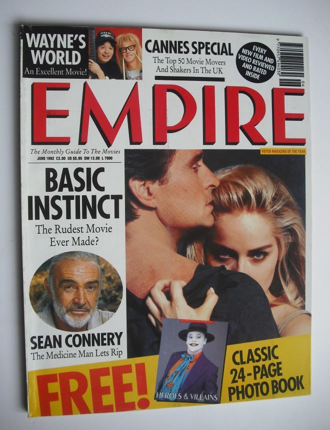 Empire magazine - Michael Douglas and Sharon Stone cover (June 1992 - Issue 36)