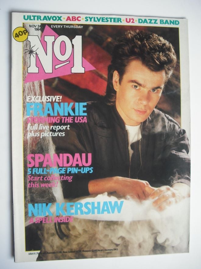 No 1 Magazine - Nik Kershaw cover (24 November 1984)
