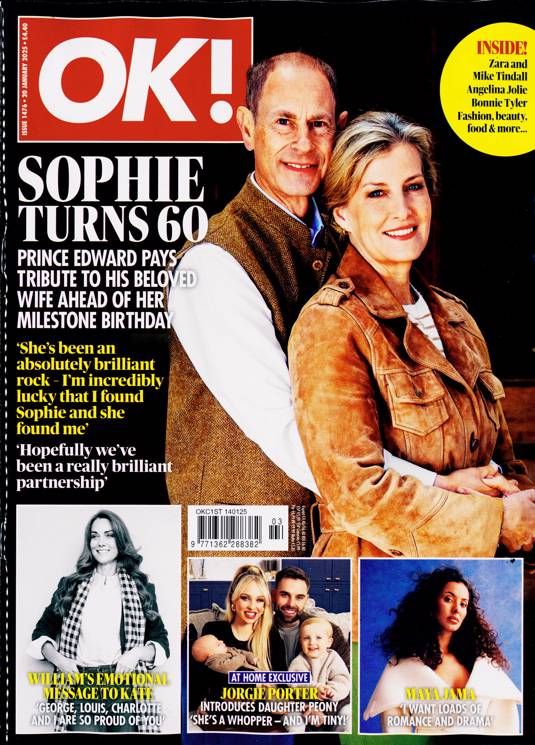 OK! magazine - Prince Edward and Sophie cover (20 January 2025 - Issue 1476)