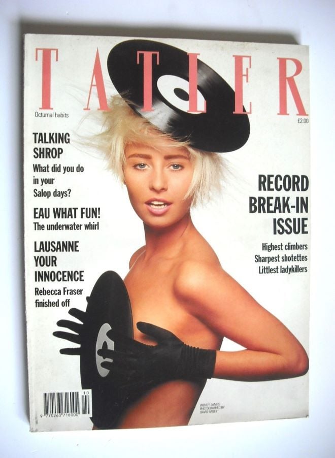 Tatler magazine - October 1988 - Wendy James cover
