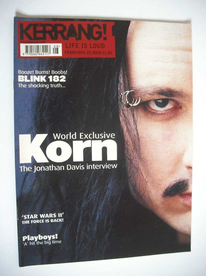 Kerrang magazine - Jonathan Davis cover (23 February 2002 - Issue 892)